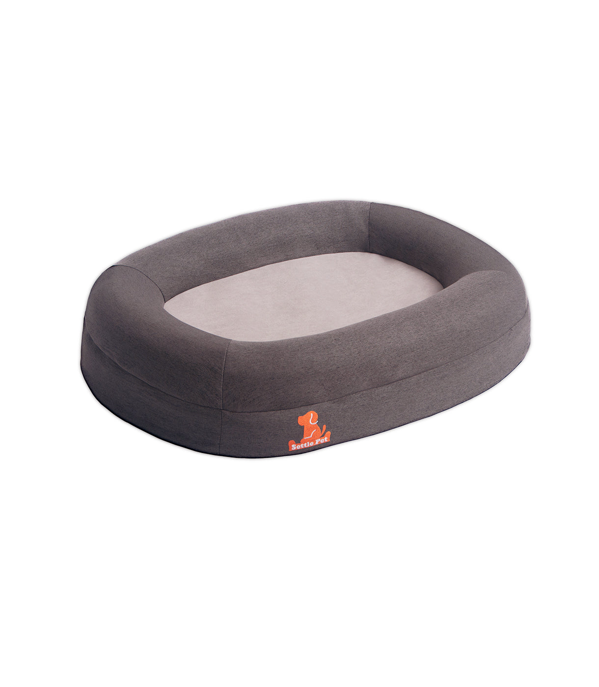 Small Cloud Gray Settle Bed