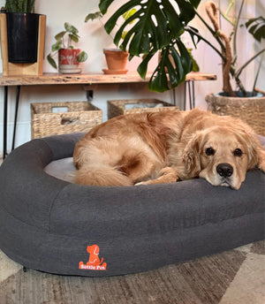 Large Cloud Gray Settle Bed