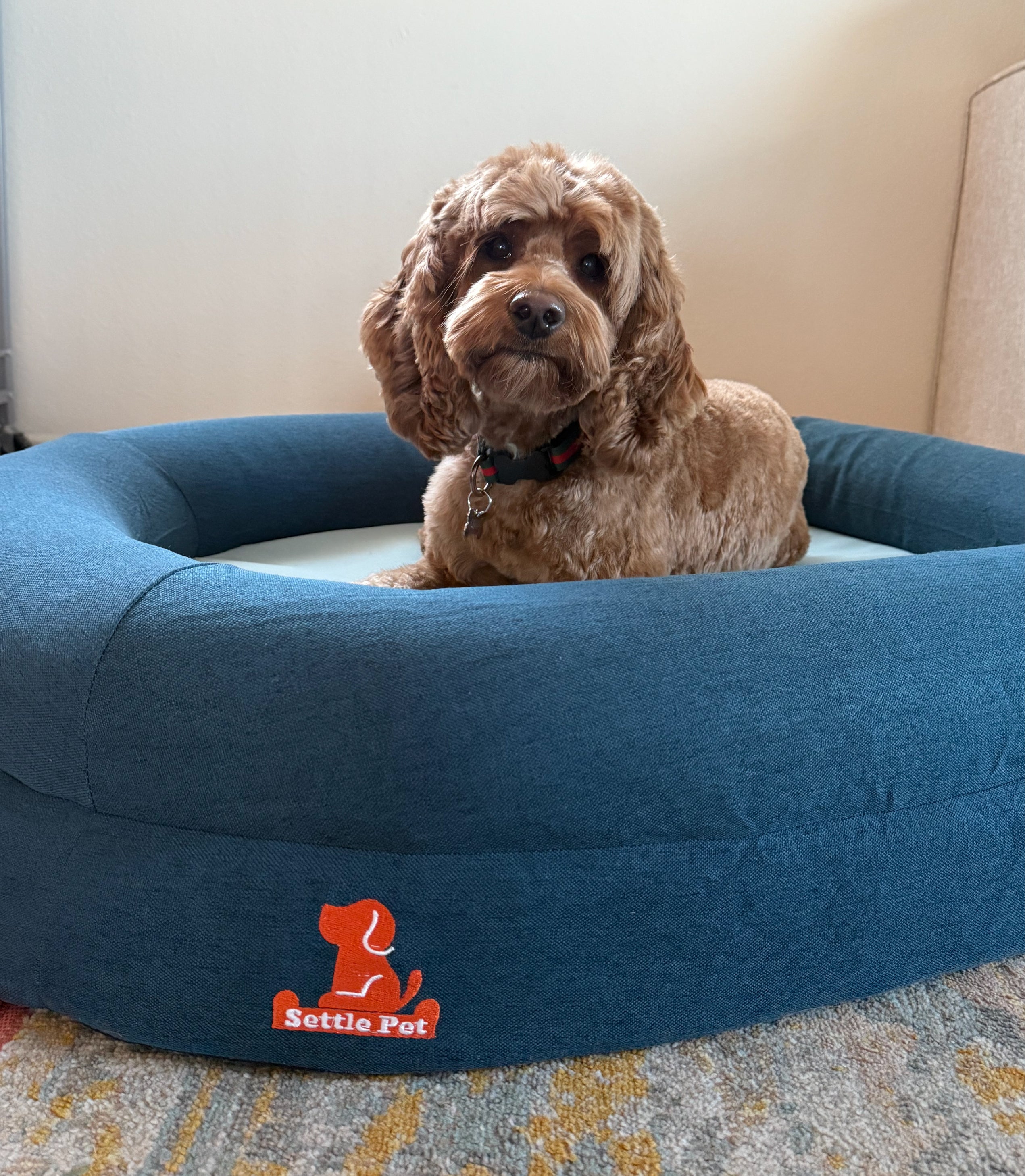 Medium Twilight Blue Settle Bed