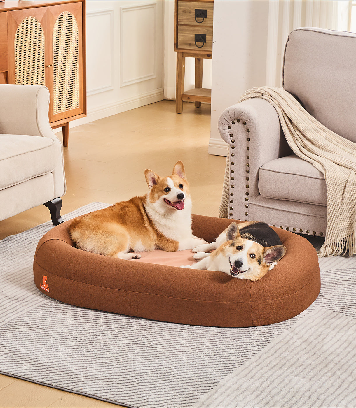 Large Cocoa Mocha Settle Bed