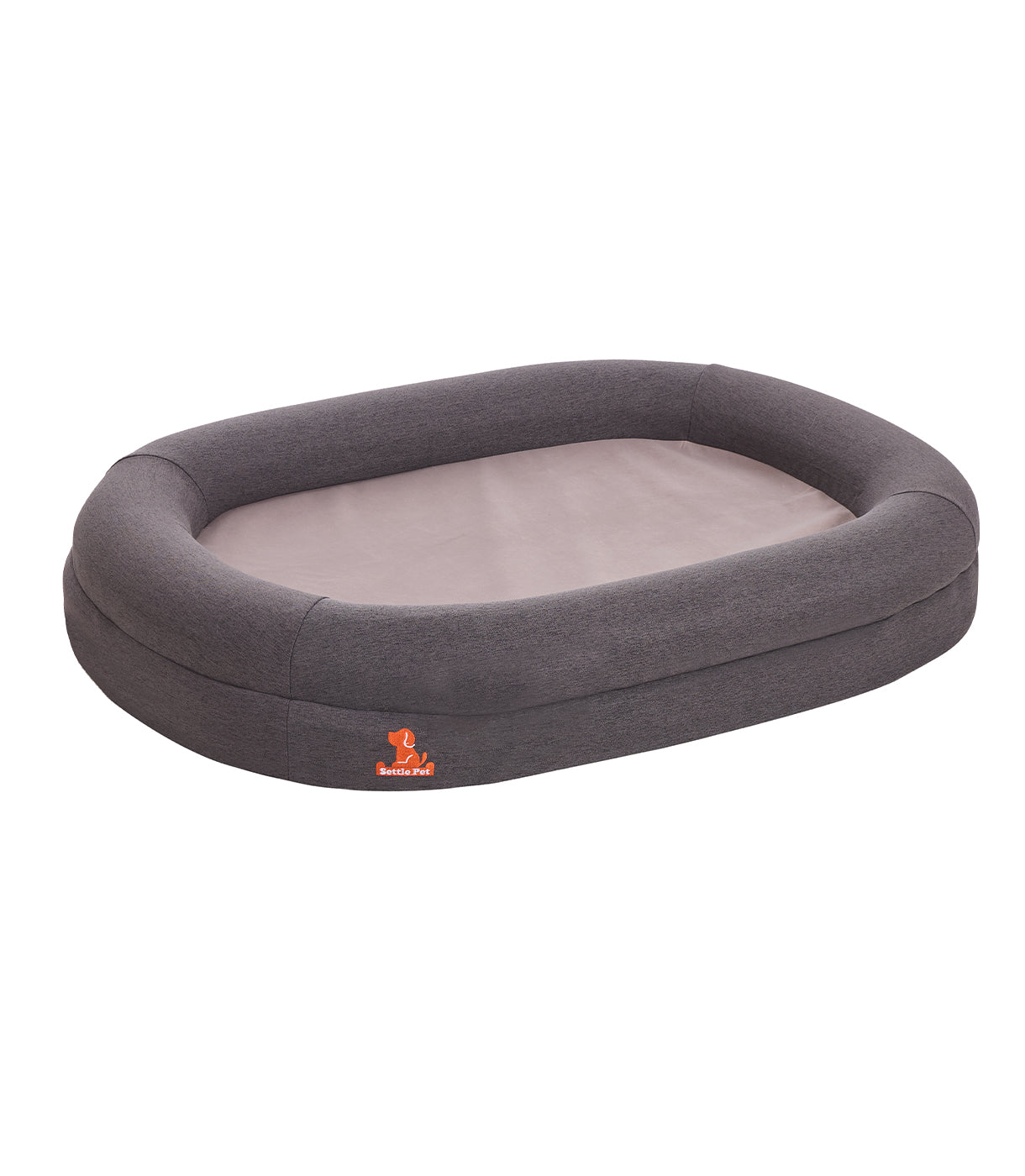 Large Cloud Gray Settle Bed