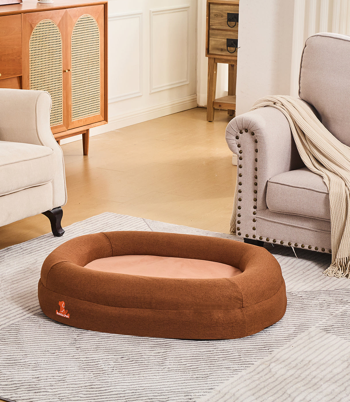 Small Cocoa Mocha Settle Bed Cover