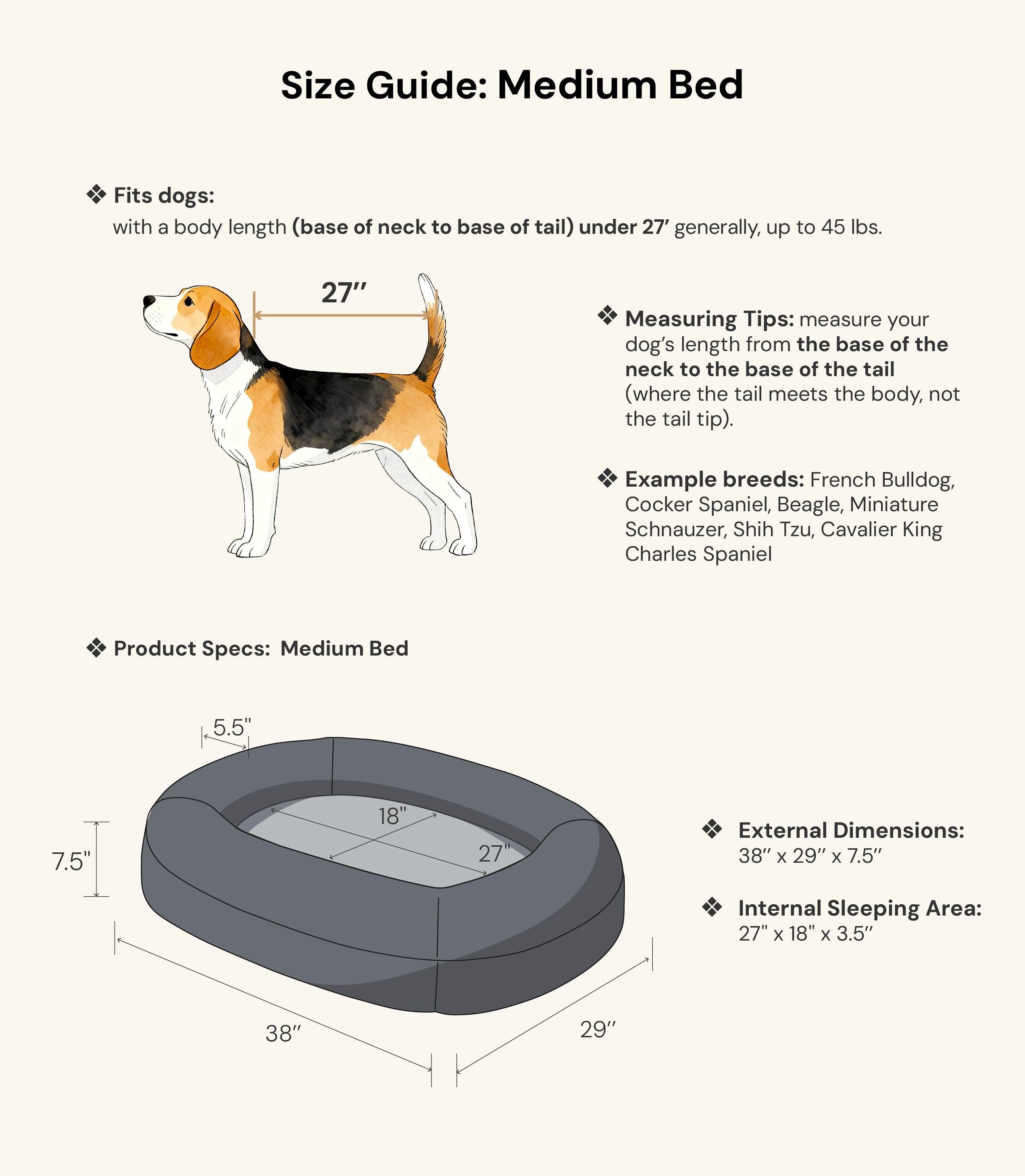 Medium Cloud Gray Settle Bed