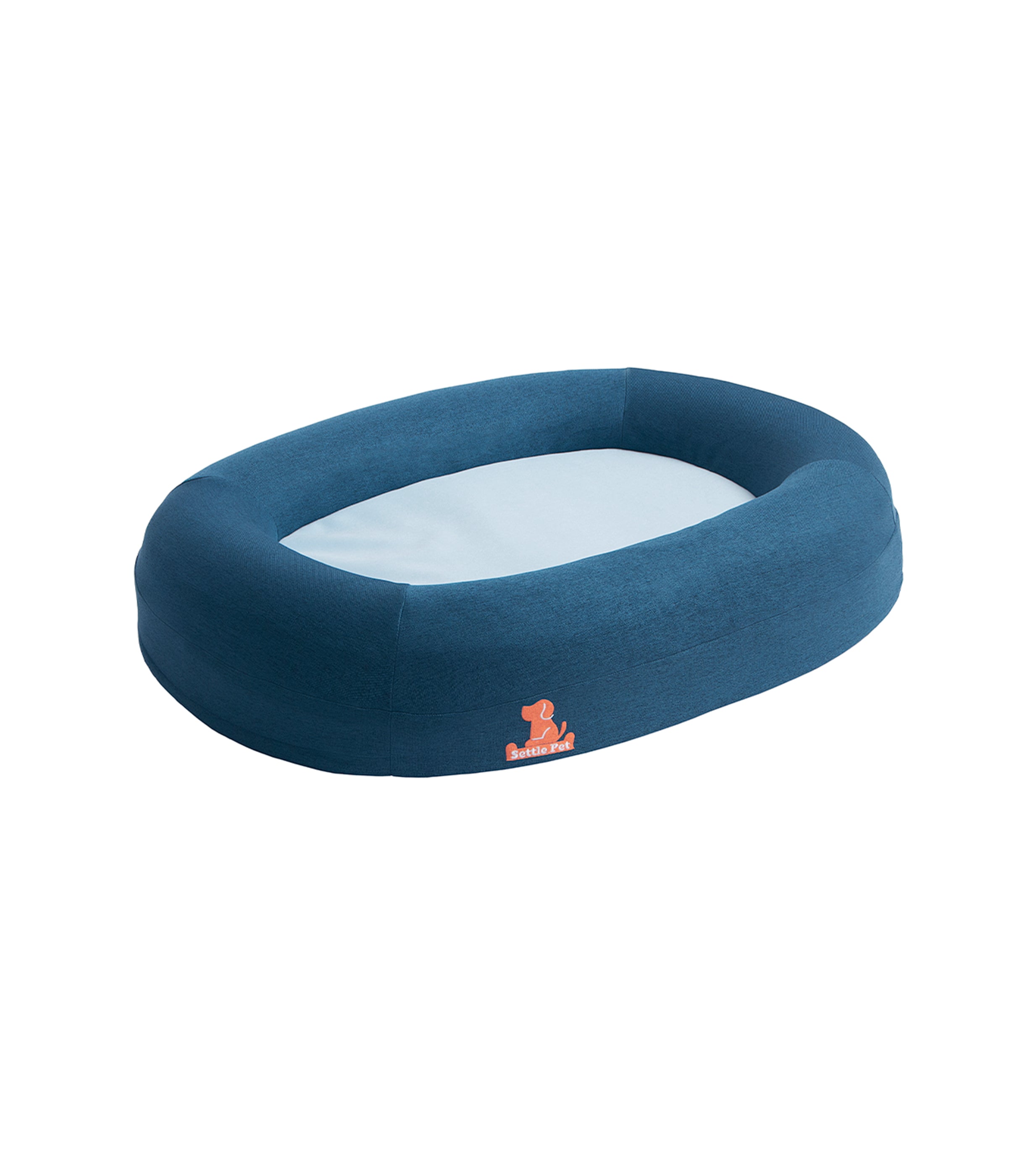 Small Twilight Blue Settle Bed