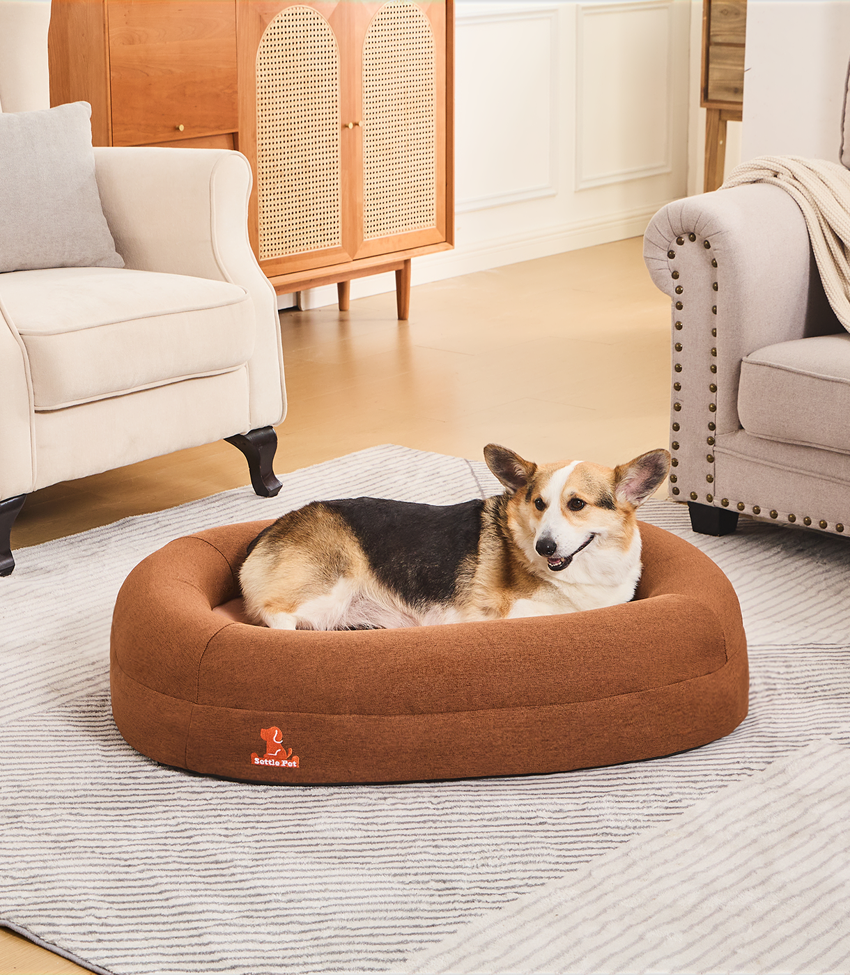 Medium Cocoa Mocha Settle Bed