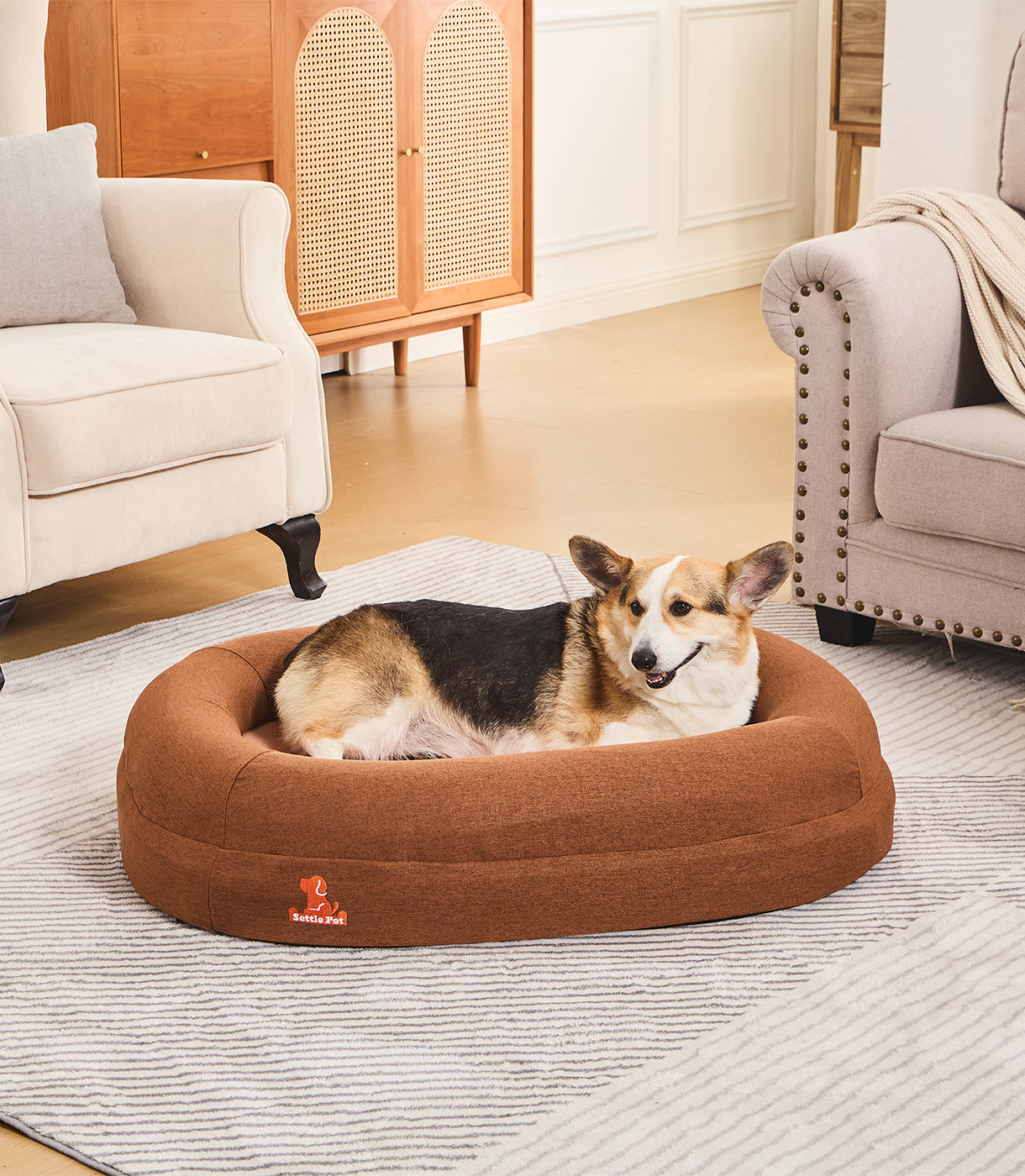 Medium Cocoa Mocha Settle Bed