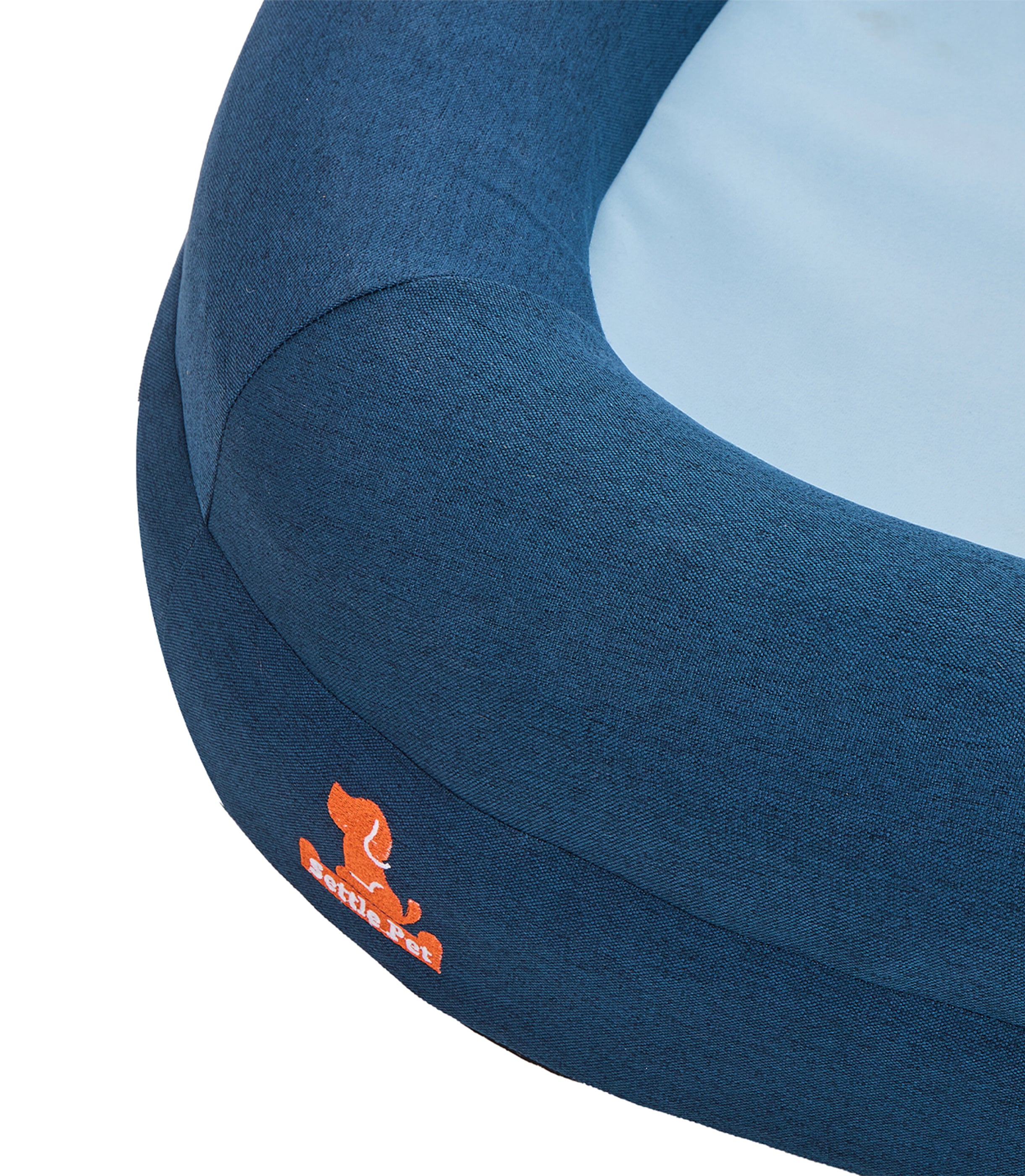 Large Twilight Blue Settle Bed